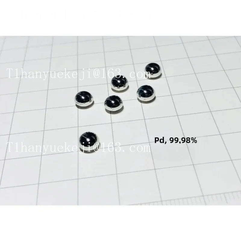[1g version single-sided convex] mirror effect, palladium beads, palladium, pure palladium metal