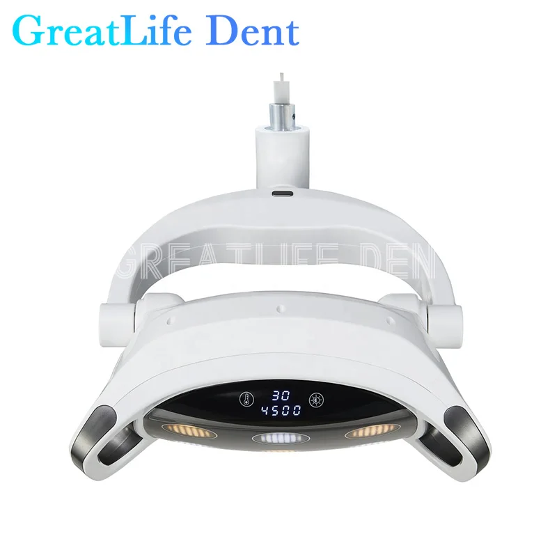 Unidade de cadeira odontológica GreatLife-Dent, 6LED, novo design, operação Shadowless, 9W, 30000lux, 6 contas de luz, operacional, luz LED cirúrgica