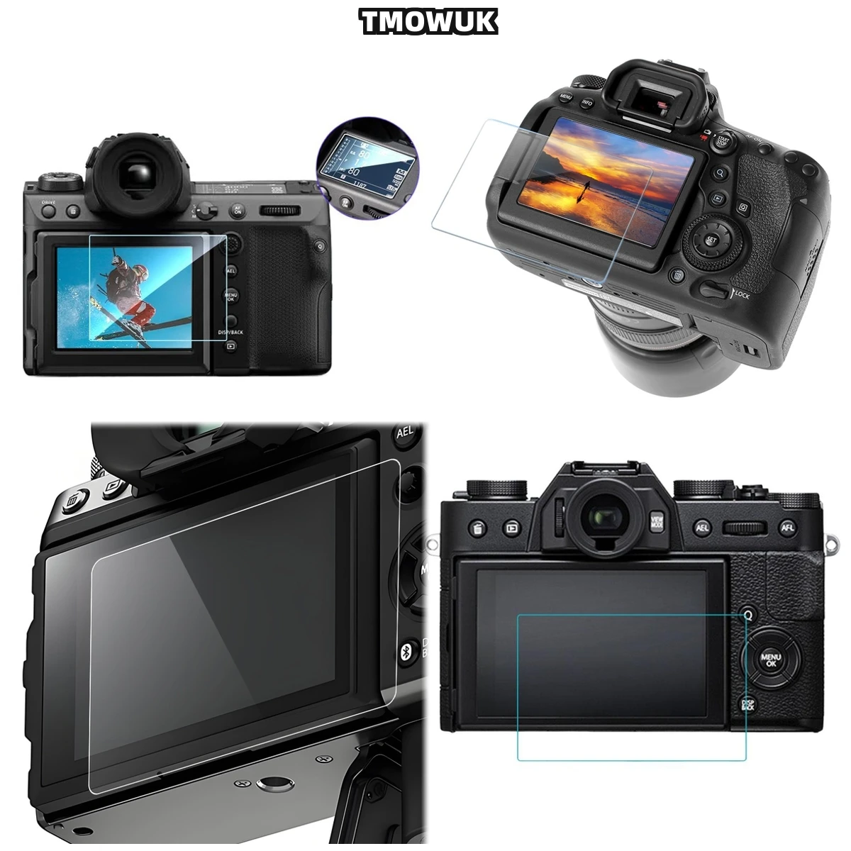 

For Fujifilm X-T1 T2 XA3 XA5 XA10 XA20, Enhanced View Tempered Glass, Superior Protection