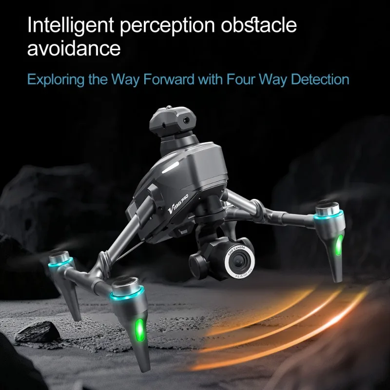 2025 V196 Automatic Obstacle Avoidance Drone 8K HD Camera Aerial Photography WIFI Optical Localization Brushless Drone Gift toys view 5