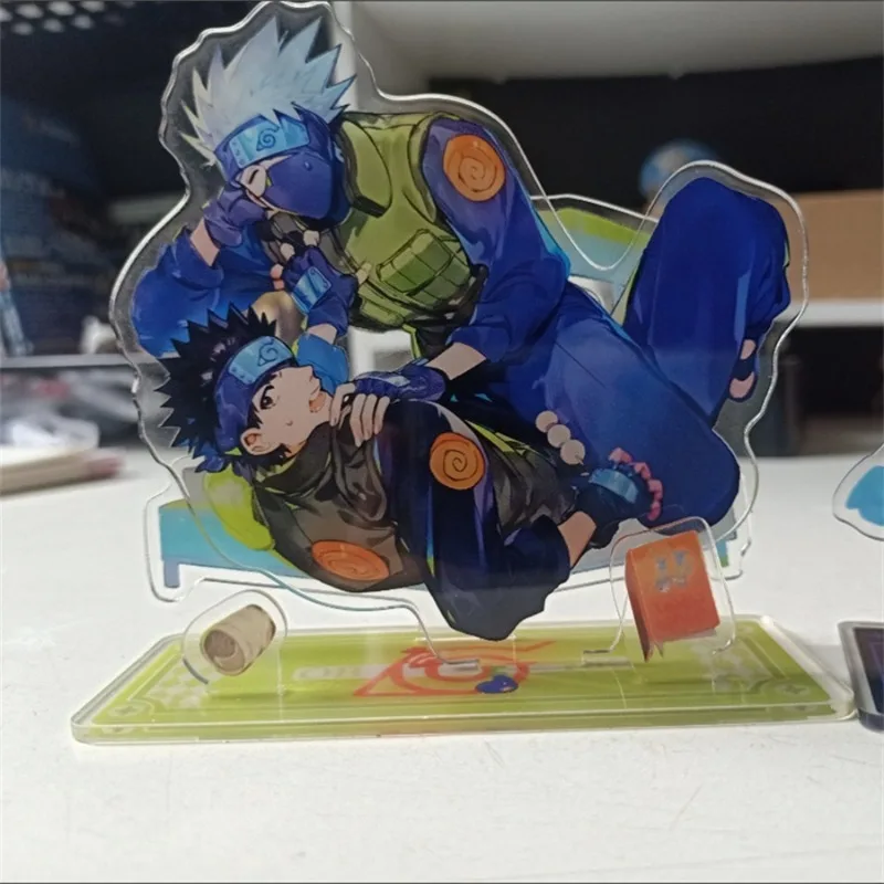 

Naruto Acrylic Ornament Kakashi Obito Anime Action Figure Car Desktop Decoration Model Cartoon Toy Birthday Gift for Naruto Fans