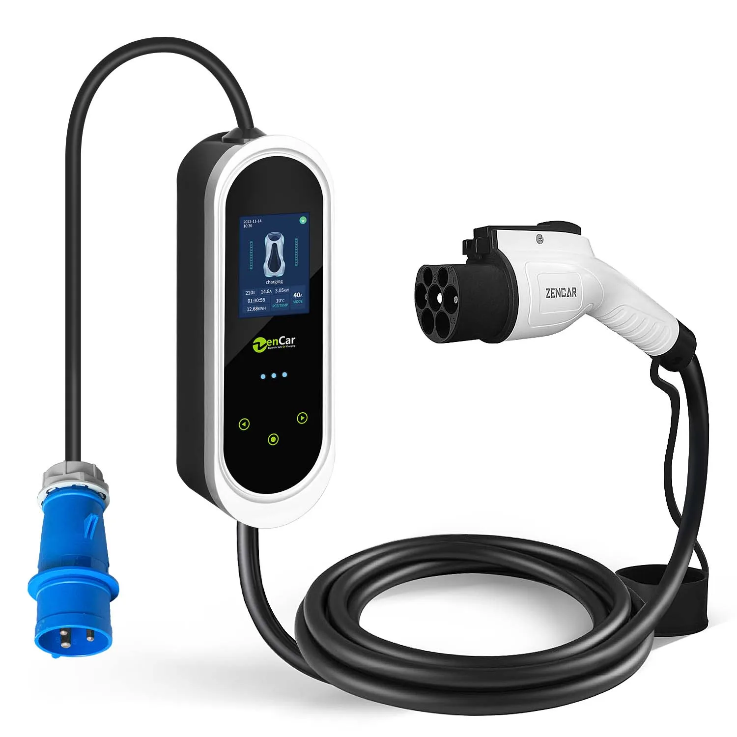Zencar Epro 7kw Portable Ev Charger GBT Connector for China Standard GB/T Cars with Wifi APP  IEC62752 Standard TUV CB