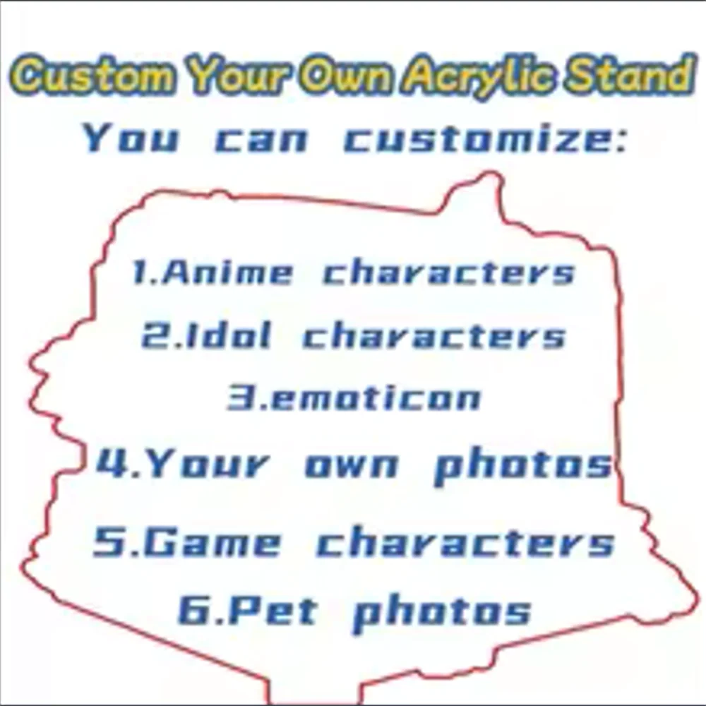 Custom Acrylic Stand 15cm Anime Idol Game Characters Your Own Photo Pet Photo Accessories Goods Collection Keychain Gifts