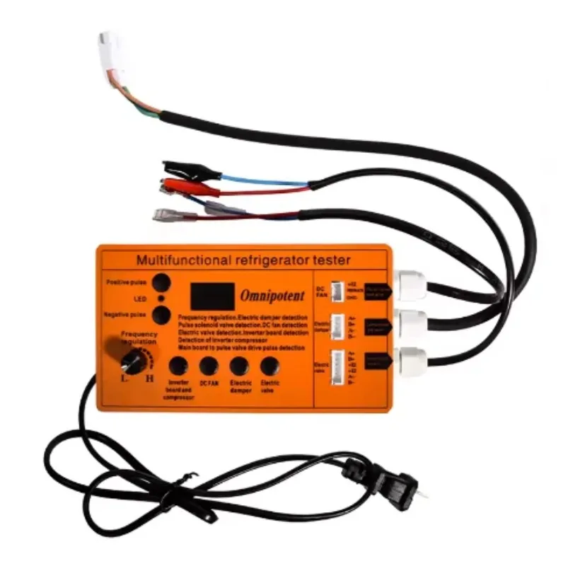English Version Refrigerator Inverter Board Compressor Solenoid Valve Fan Air Door Electric Valve Tester Fault Tool Accessories