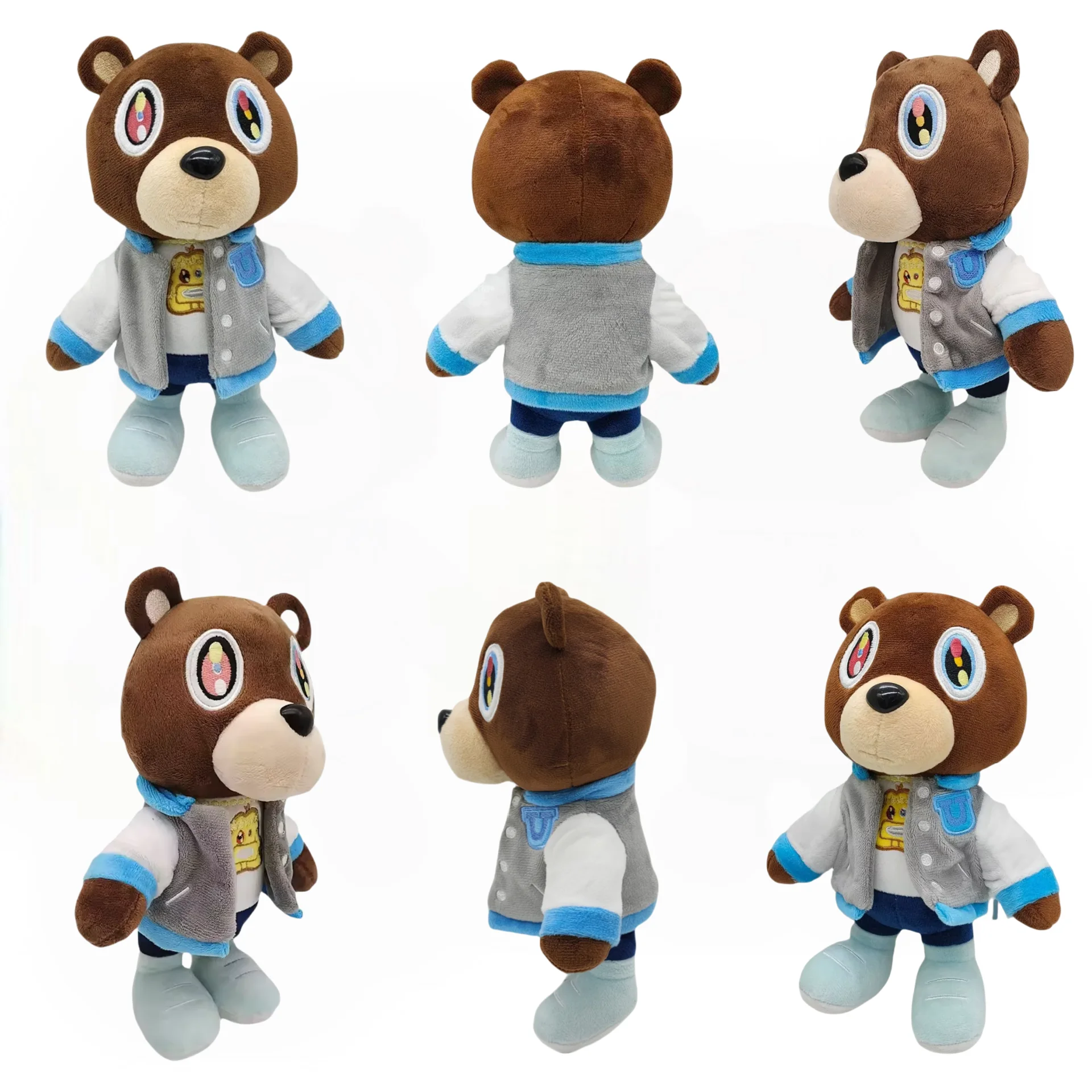 New 1-6-piece set Teddy Bear Plush Toy Cartoon Bear Dolls Stuffed Soft Toy Christmas Birthday Gift For Children