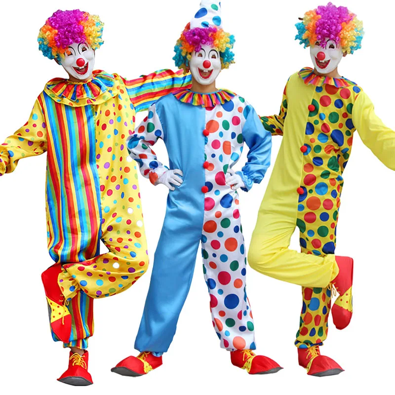 Carnival Variety Show Comical Clown Costume, Funny Costume Stage Clothes