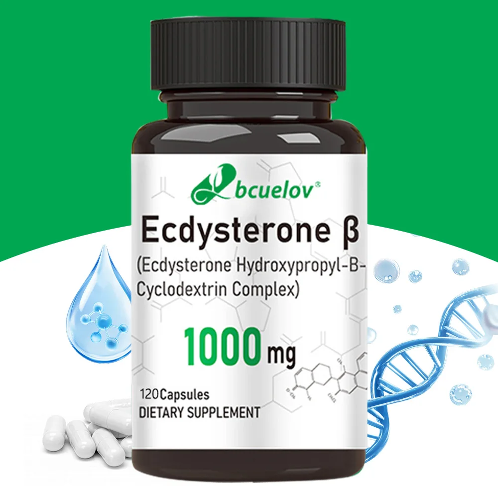 Ecdysterone Supplement 1000 mg - Enhanced Energy Levels,Increased Muscle Strength, 30/60/120 Capsules