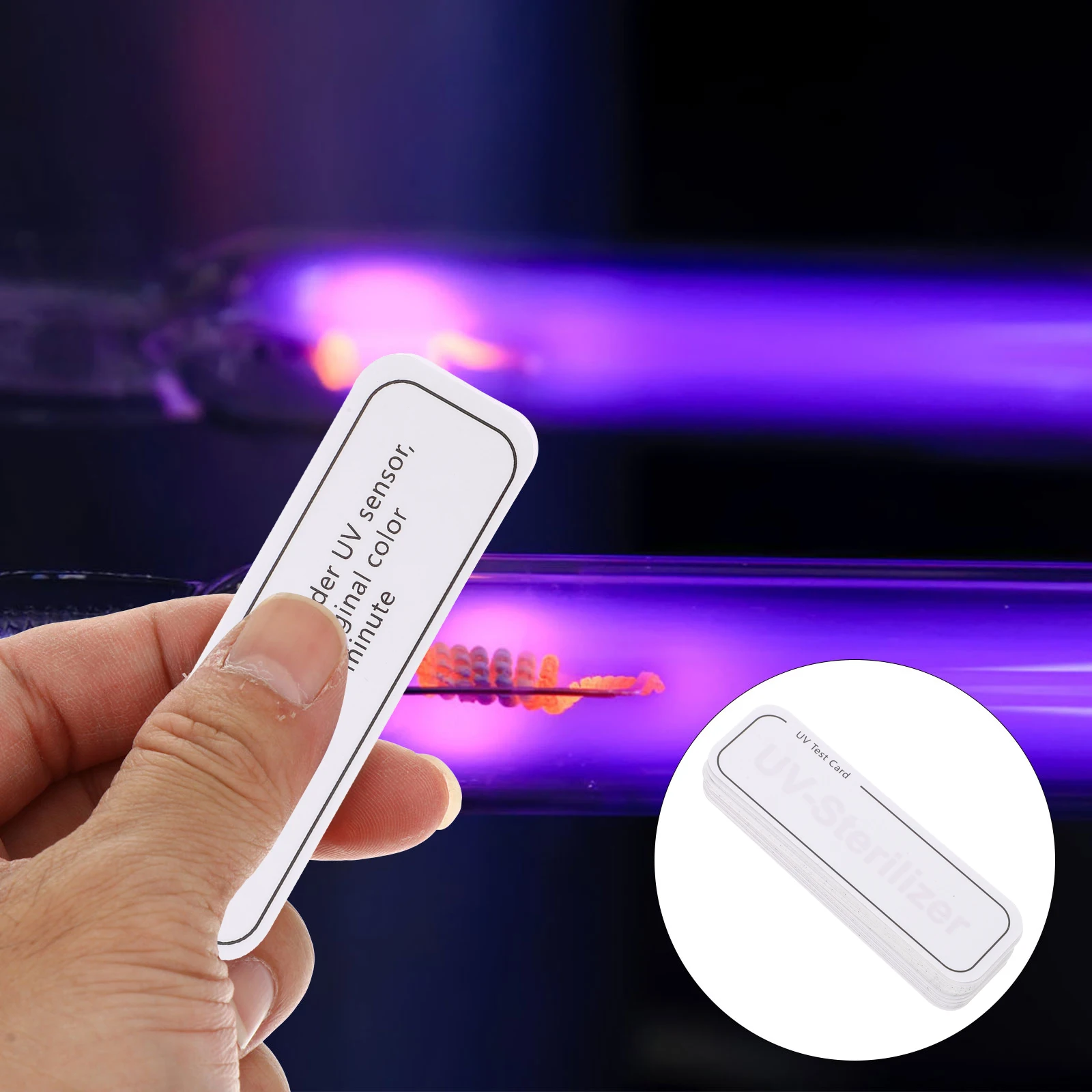 

20pcs Intensity Test Cards Reusable PH Monitor Sun Protection Travel Detection Strips uv test Uv Detection Cards paper