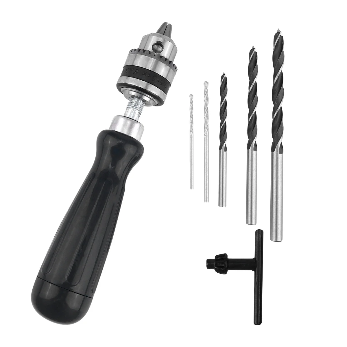 7 قطعة دبوس الحفر اليد ملزمة مجموعة تشاك مفتاح الخشب مجوهرات من مادة الراتنج ABS مقبض عدم الانزلاق صلابة عالية الحفر اليدوي