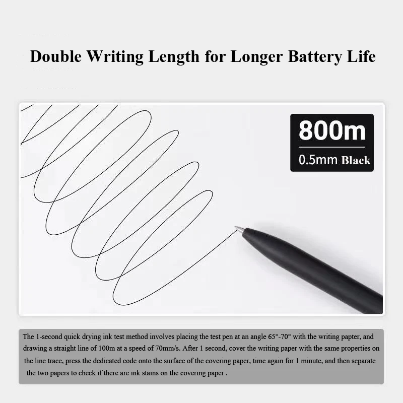 أقلام حبر جل MIDOT مقاس 0.5 مم من KACO، قلم كتابة سلس سريع الجفاف، حجم كبير للامتحانات ورق أعمال الواجبات المنزلية