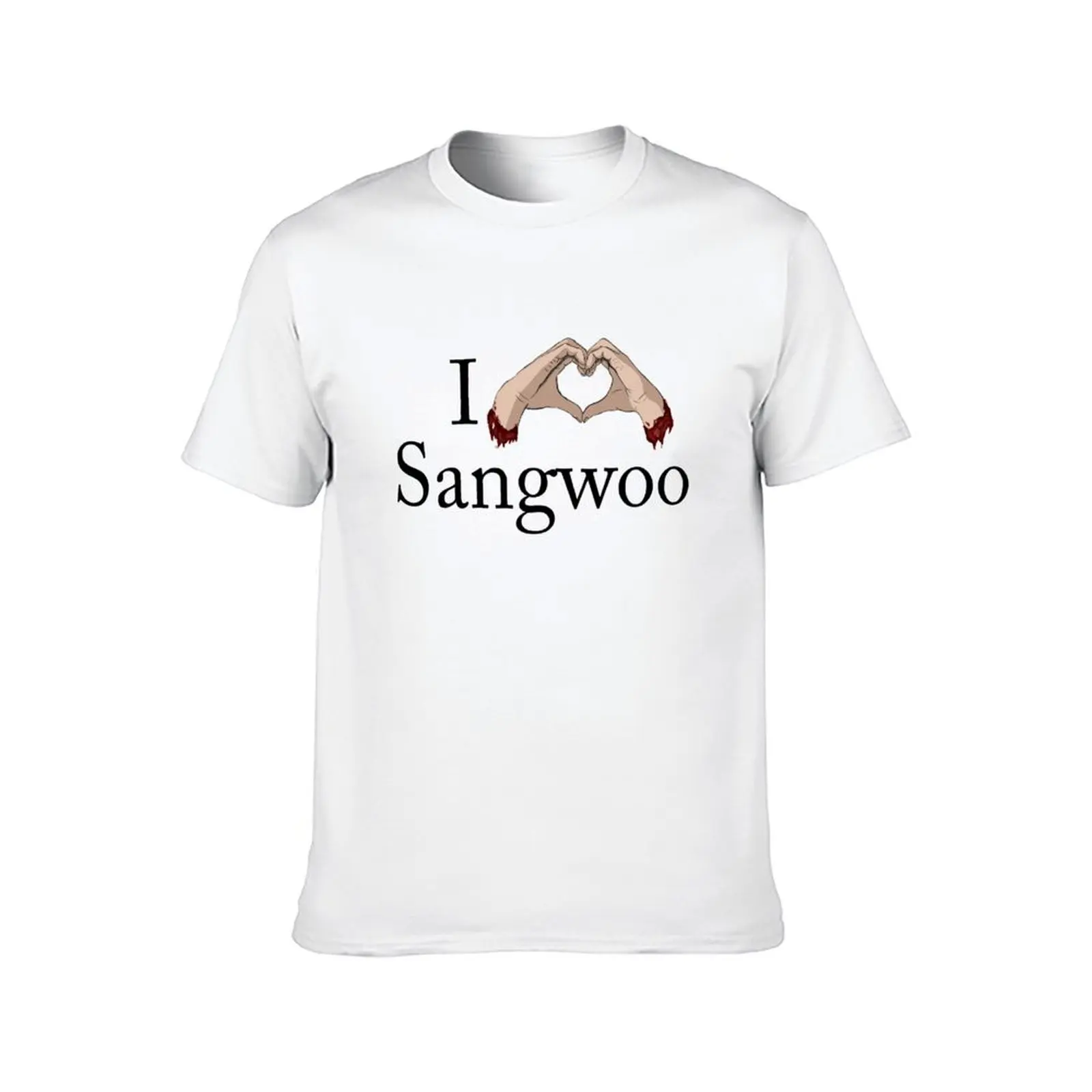 أنا أحب تي شيرت Sangwoo تي شيرت رجالي برسوم جرافيك تي شيرت للرجال تي شيرت برسومات