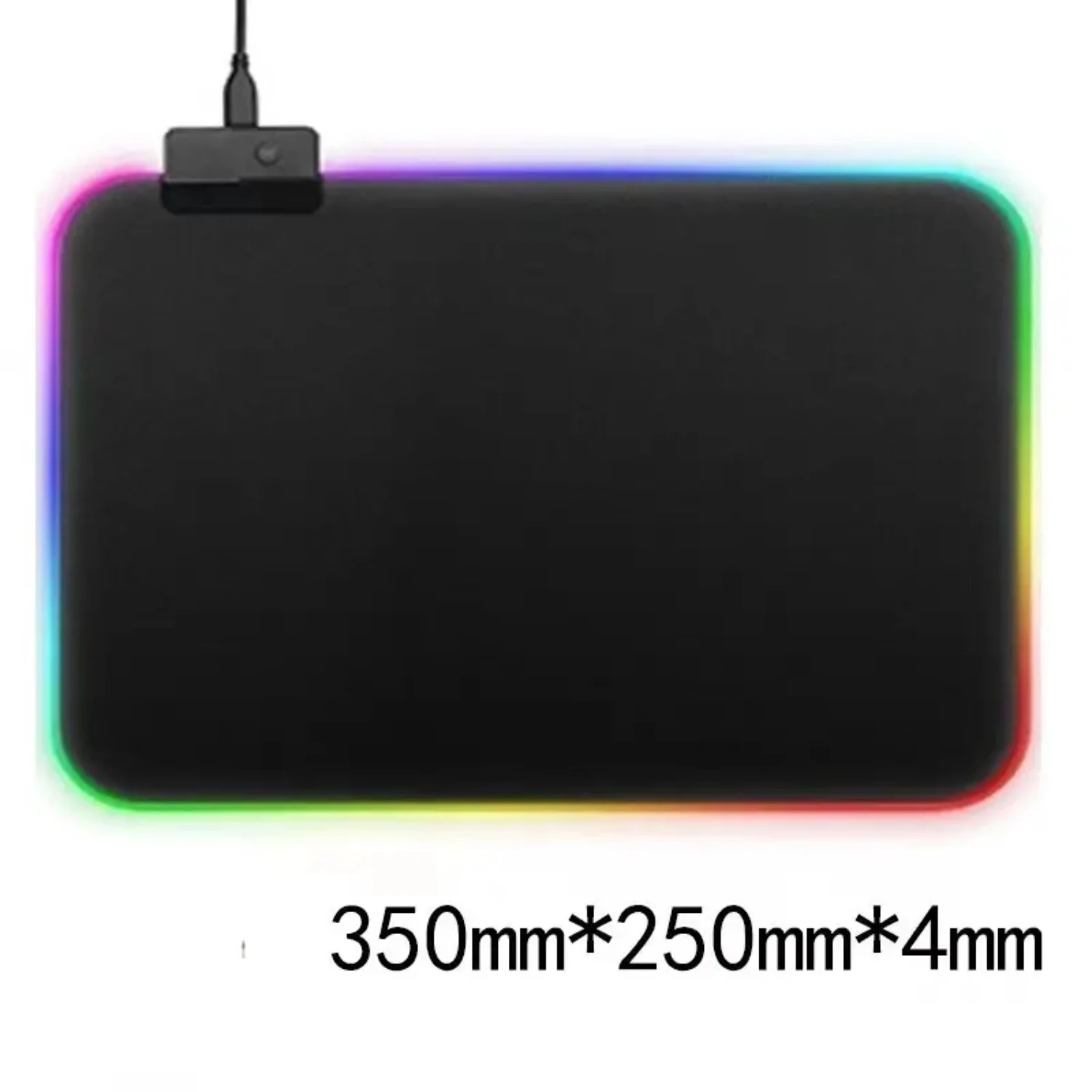 Gaming Mouse Pad Ultra Smooth Keyboard Desk Mat With  Lighting Modes Anti-Slip Rubber Mouse Pad