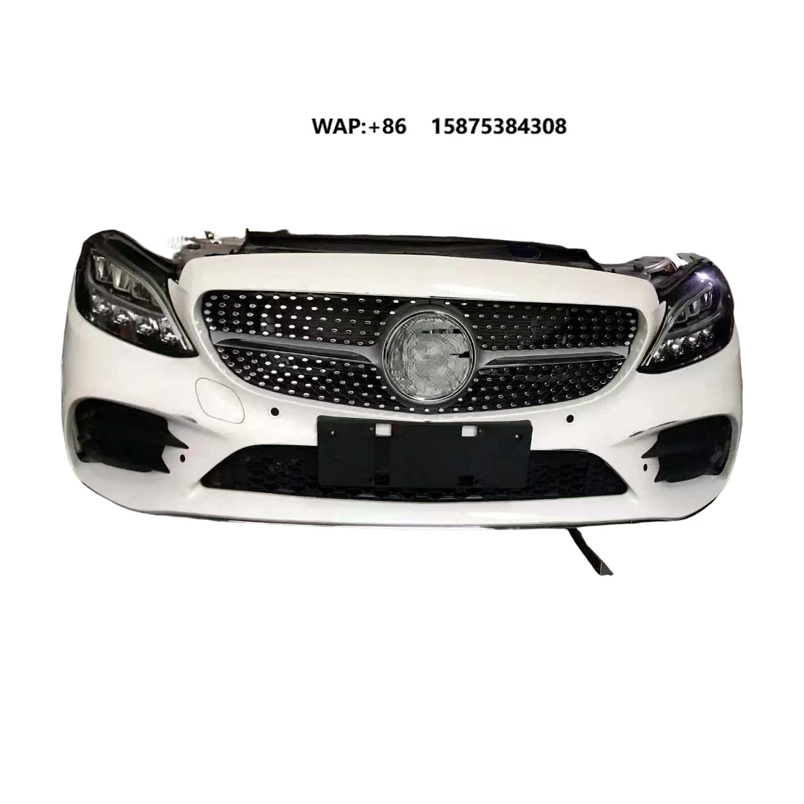 W205 C260 Front Bumper Kit Grille Headlights
