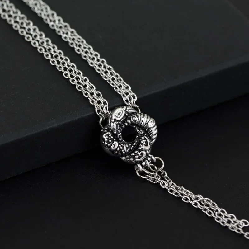 Loveknot Necklace Vesper Lynd Casino Royale Bond Girl Love Knot Necklace Vintage Silver Plated Women Jewelry