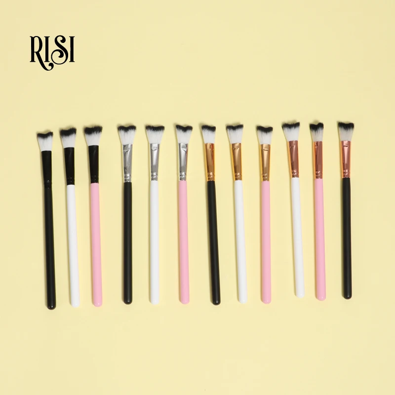 RISI Professional Eyelash Shampoo Brush New Shaped Cleansing Brush For Eyelash Extension Lash Shampoo Brush Lash Cleaning Brush