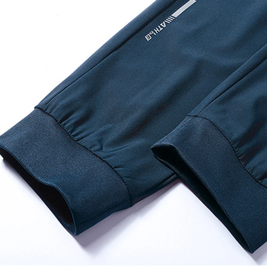 Summer Cool Pants Men Quick Drying Sweatpants Jogger Pants Male Fashion Casual Elastic Waist Joggers