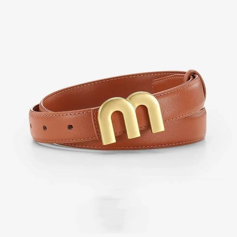 Feminino M. Cinto de Alta Manuel Future mit Fivela de Ouro, Escape Com Vestidos, Cinto Jeans feminino