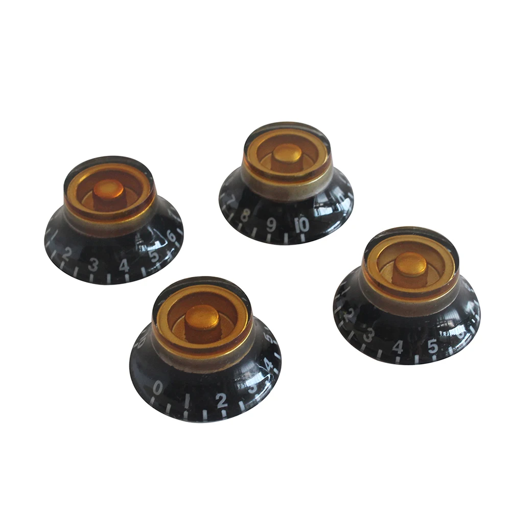 

4 PCS/Set Knob Guitar Control Knobs Volume Input Switch Rotary Encoder Electric Radio Metal Adjustable