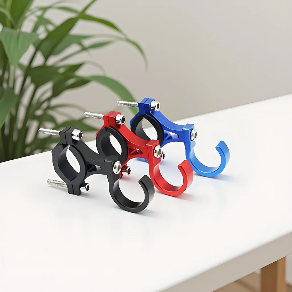 

Крючок для хранения велосипедов и мотоциклов, регулируемая вешалка из алюминиевого сплава для сумок и снаряжения для шлемов, простая установка на руле