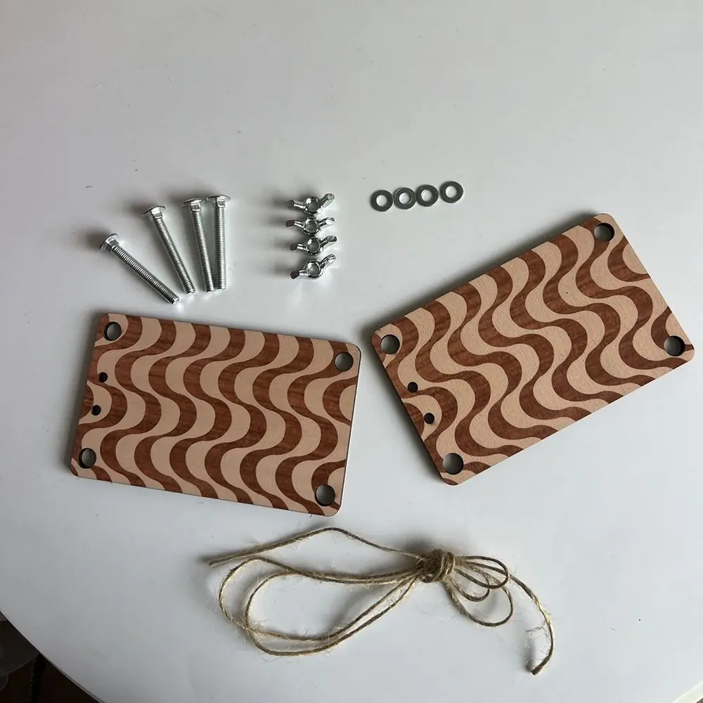 Wooden Pocket Flower Press Creative Portable Specimen Embossing Device Keychain Mini Plant Specimen Press Making Dried Flower