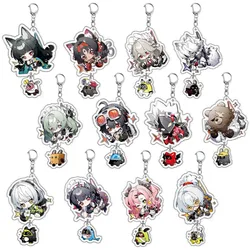 Game Zenless Zone Zero Nekomiya Mana Cosplay Costumes Acrylic Keychain Couple Cartoon Figures Keyring Bag Pendant Party Gifts