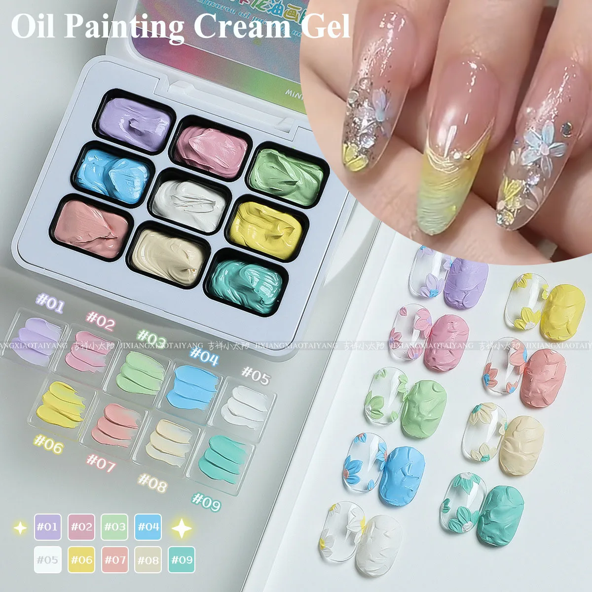 honeygirl-gel-de-pintura-a-Oleo-macaron-tres-em-um-gel-para-aplicacao-por-toques-longa-duracao-9-compartimentos-pasta-para-unhas-decoracoes-para-unhas