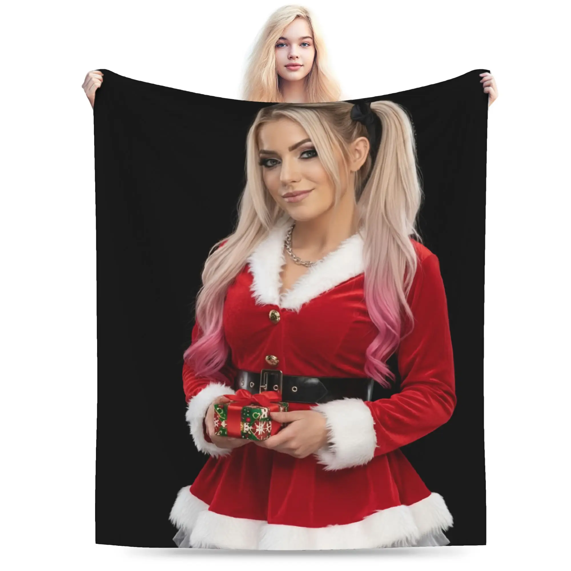 A-Alexa Bliss Print Blanket For Men Women Super Soft Cozy Wrestler  Throw Blankets for Sofa 50x60 Inches Multiple Sizes