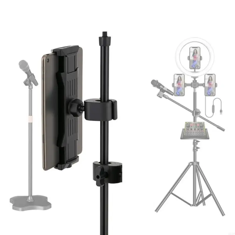 462E Bike Installation Tablets Holder Cellphone Clip Phone Brackets for 5-13inch Screens Adjustable Rotations and Swivels
