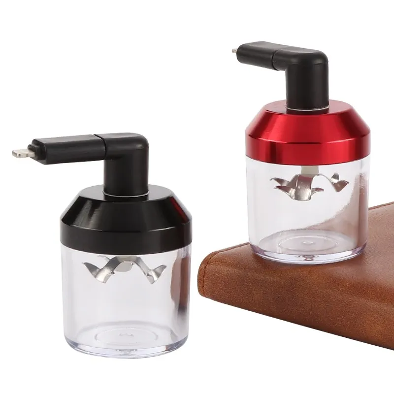 1PC Electric USB Torch Shape Grinder Crusher Crank Leaf Cigarette Manual Hand Spice Pepper Miller Cutter