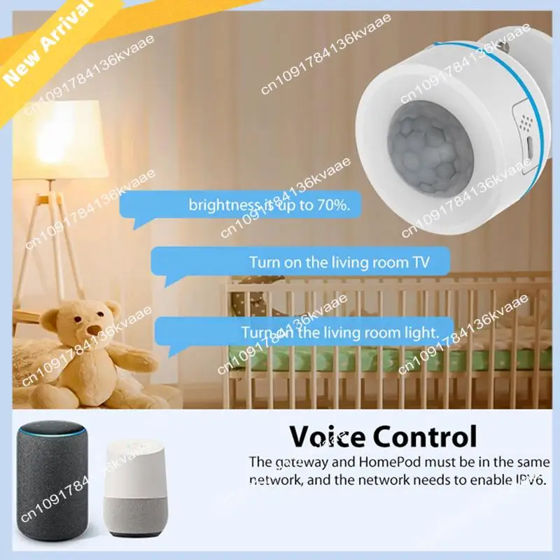 

M01K Tuya Matter Thread PIR Motion Detector Wireless Human Body Infrared Detector Work With Homekit Alexa Google
