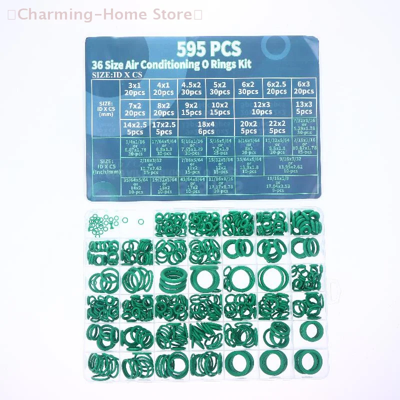 

【M】595/1020 шт., комплект уплотнительных колец из нитриловой резины, прокладки для сантехнического крана переменного тока, уплотнительные кольца для компрессора автомобиля, кондиционера, уплотнительное кольцо