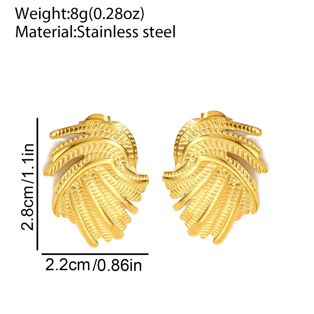 Stainless Steel Earrings Vintage New Fashion Design Geometric Alien Spiral Earrings For Women Jewelry Commuter Party Pairing