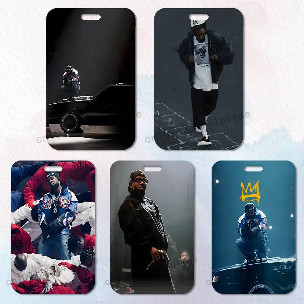 

k-kendrick l-lamar Rapper Card Holder Lanyard Camera Neck Strap Credit Card Case ID Badge Credentials Protection