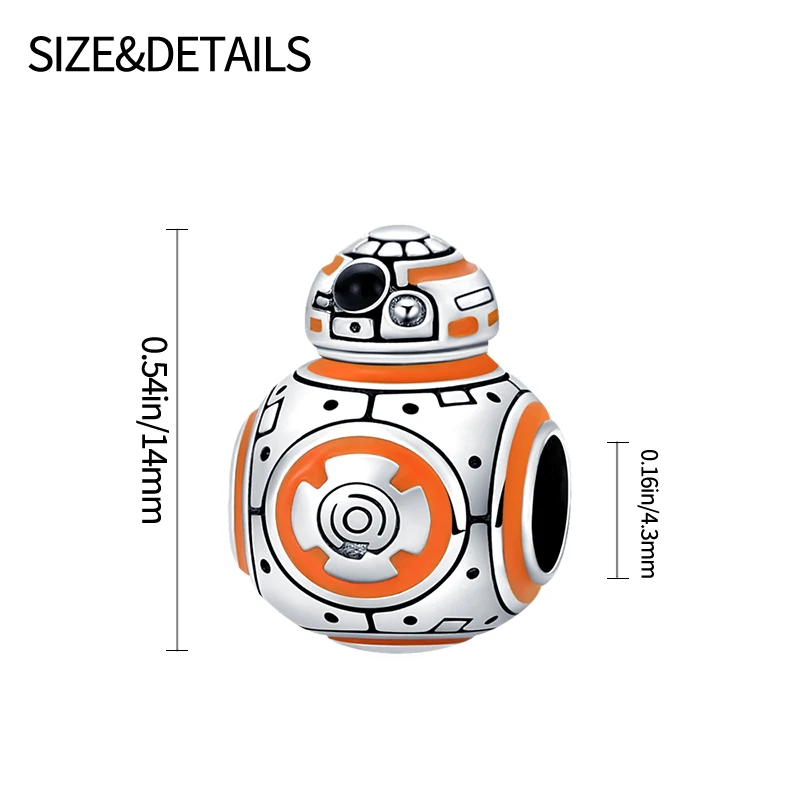 Heiße Star Wars Charms Armband Perlen 925 Sterling Silber Mandalorian Gugu Heiße Serie Damen Armbänder Anhänger DIY Schmuck Geschenke – Detail 3