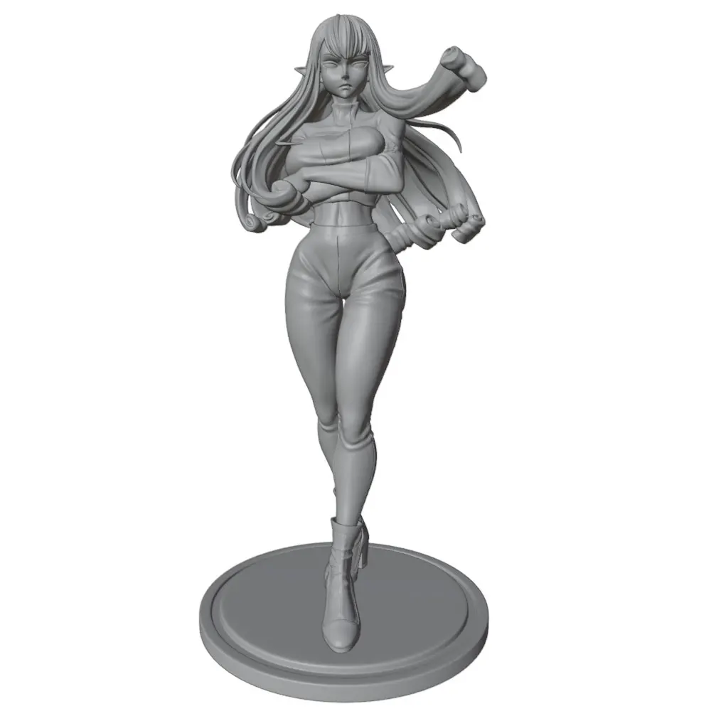 1/24 75mm  Sexy Girl Resin Model Kits GK Miniature 3D Printed Gray Model Figurine DIY Doll Model Unassembled And Unpainted
