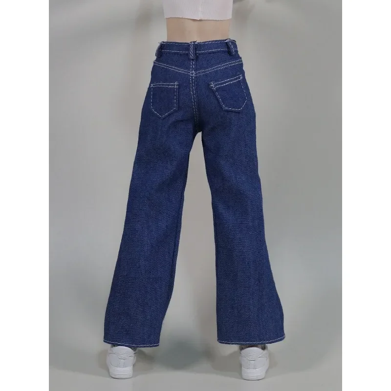 

1/6 Scale Fashion Female Hobbies Straight-leg Jeans Wide-leg Pants Clothes Model for 12inch Toy Figures Body Ornaments