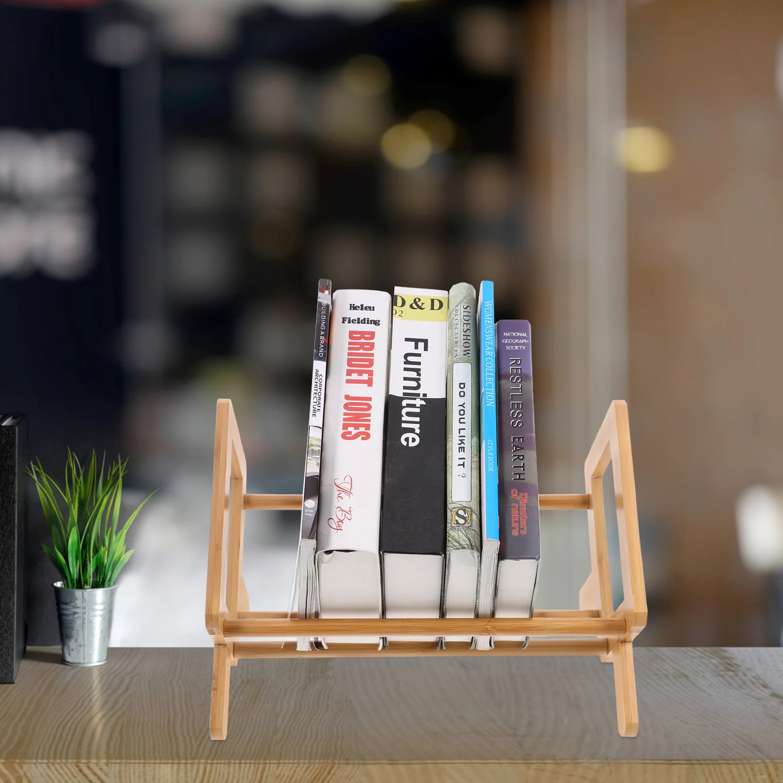 

Desktop File Rack Bamboo Book Stand Shelves Holder Multi-functional Reading Learning Rack Student Shelf Sturdy Compact Practical