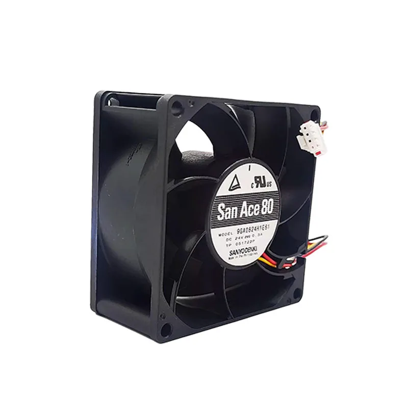 

NEW ORIGINAL 9GA0824H1E61 24V 0.3A 8038 80*80*38mm 8cm COOLING FAN