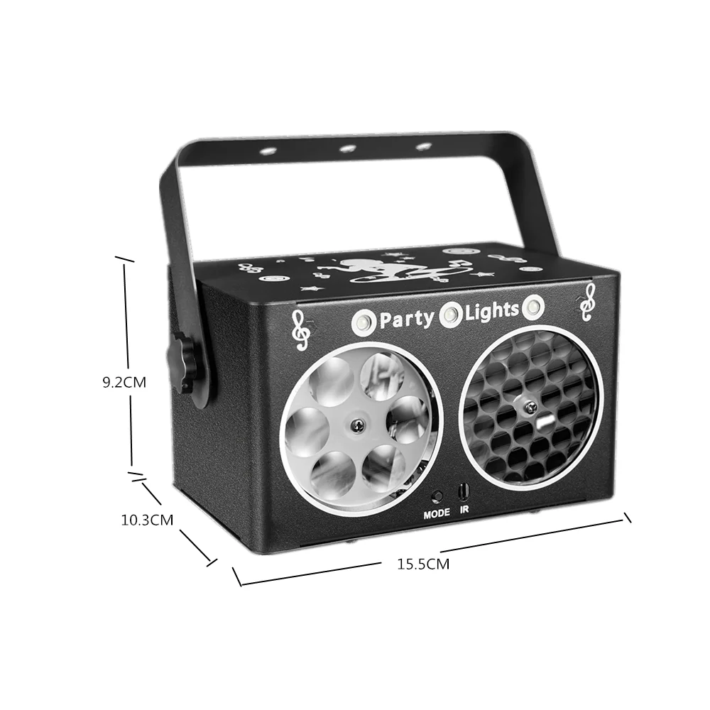 Disco DJ Party Lights 3 in 1 Strobe Lights Voice Controlled Projection Lights Family Birthday Party KTV Club Atmosphere Lights