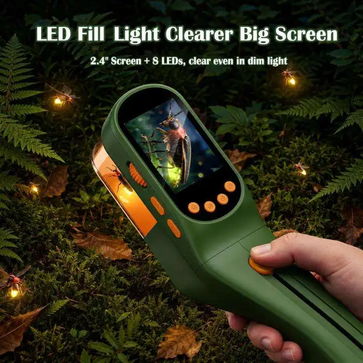 500X Digital Microscope Bug Catcher for Kids with 2.4