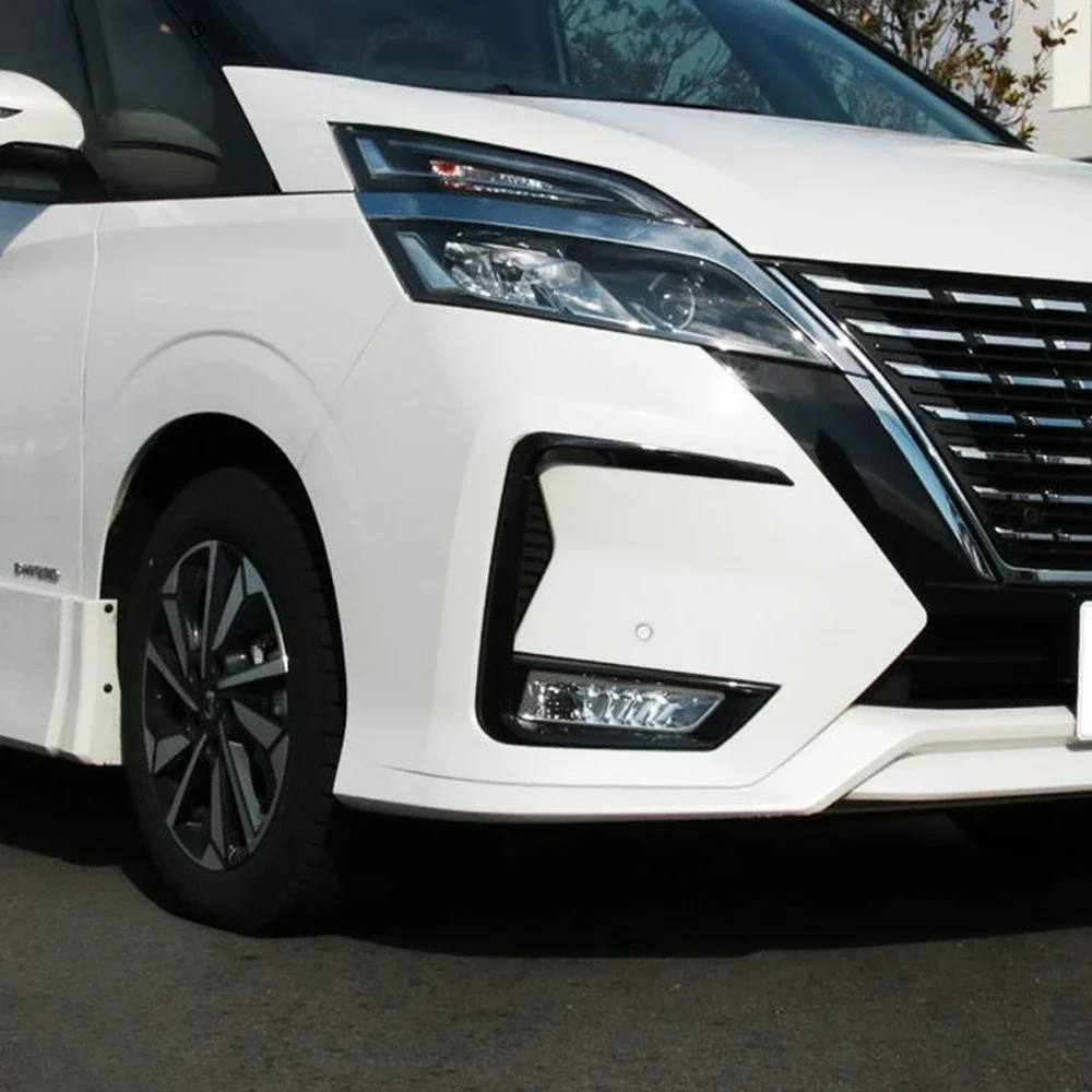 

Front Fog Light Cover Lamp Ring Exterior Decoration Accessories Car Styling Trim Parts For NISSAN SERENA C27 2017 2018 2019