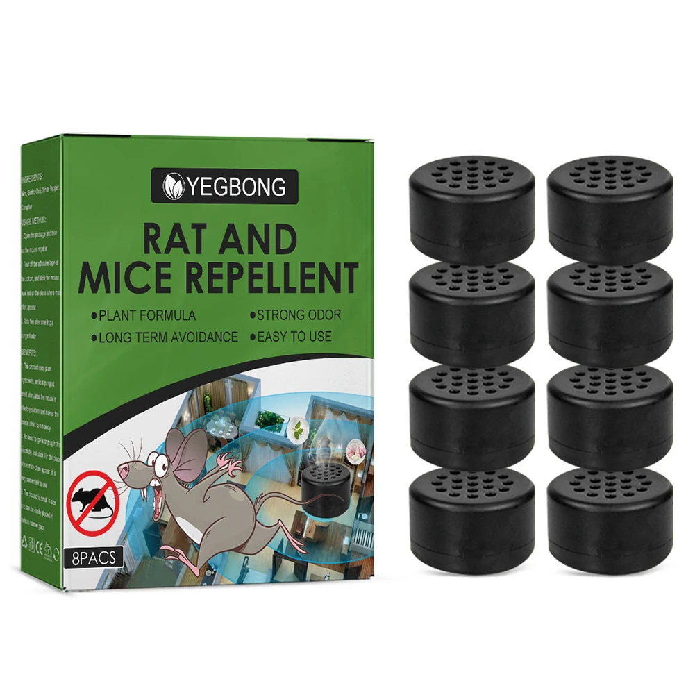 8Pcs Rat Repellent Peppermint Oil Rodent Repellent Balls Rat Mice Repellent for Outdoor Indoor Pest Insect Control