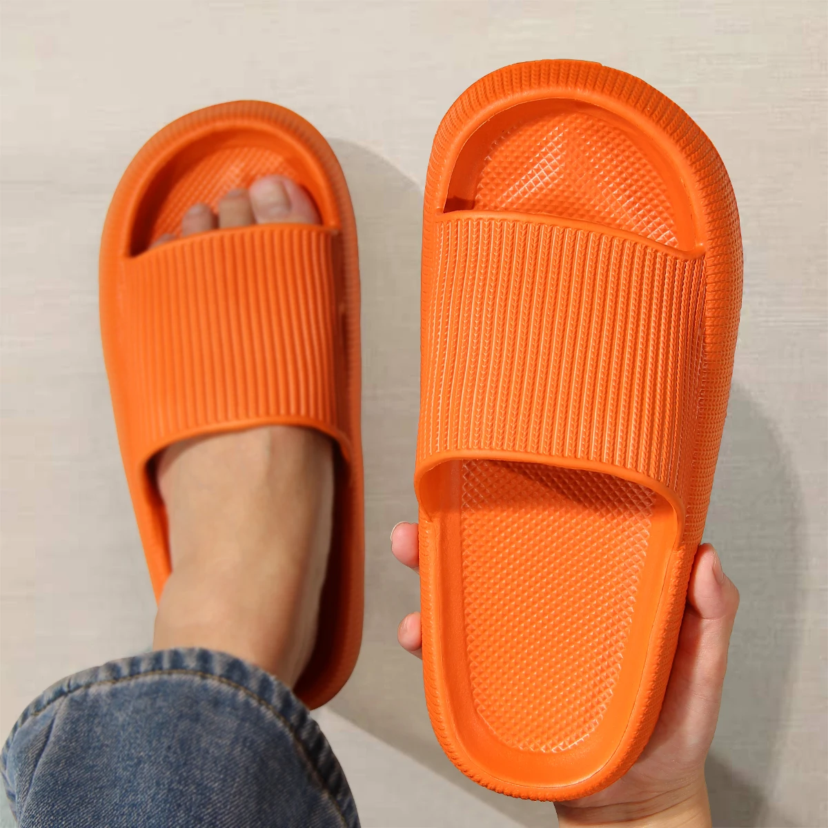 NONE Step on the Sense of Shit Men Slippers Black 6