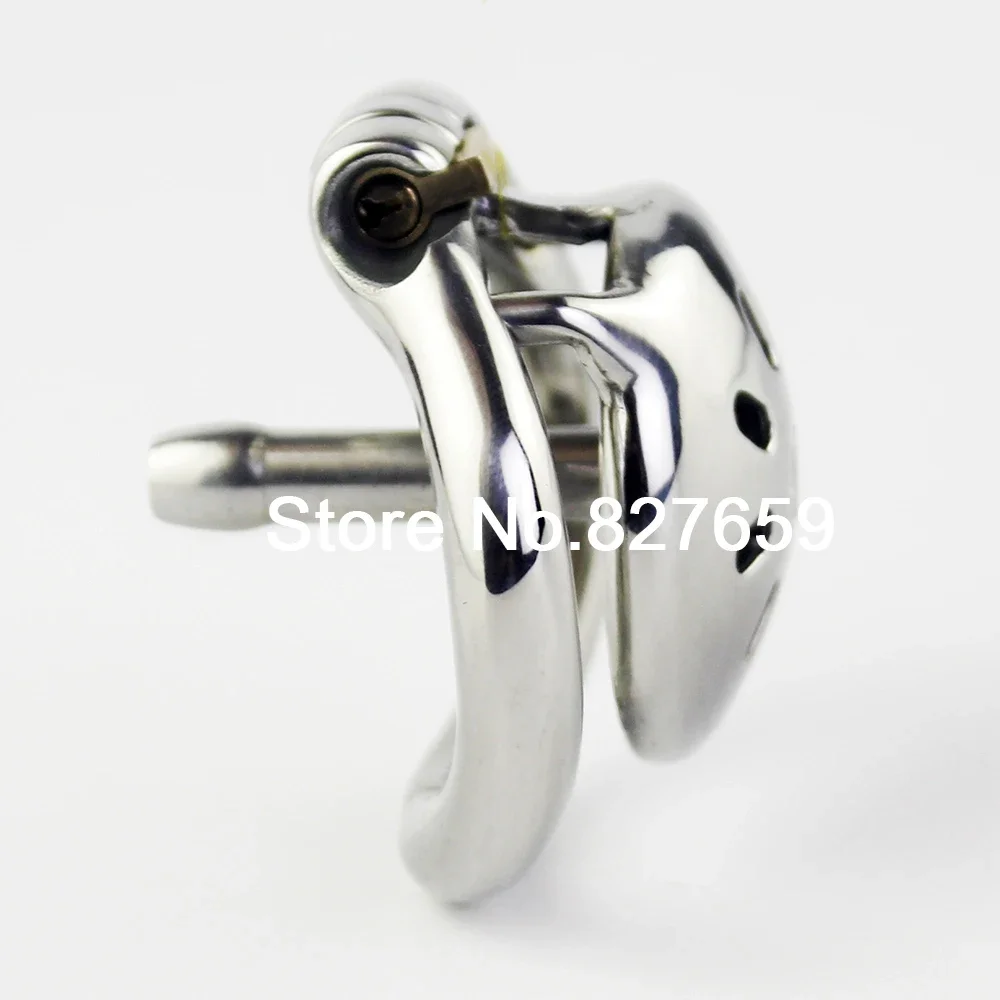 NEW Super Small Chastity Cage With Urethral Catheter Stainless Steel Male Chastity Devices Sex Toys For Men Penis Lock Cock Ring