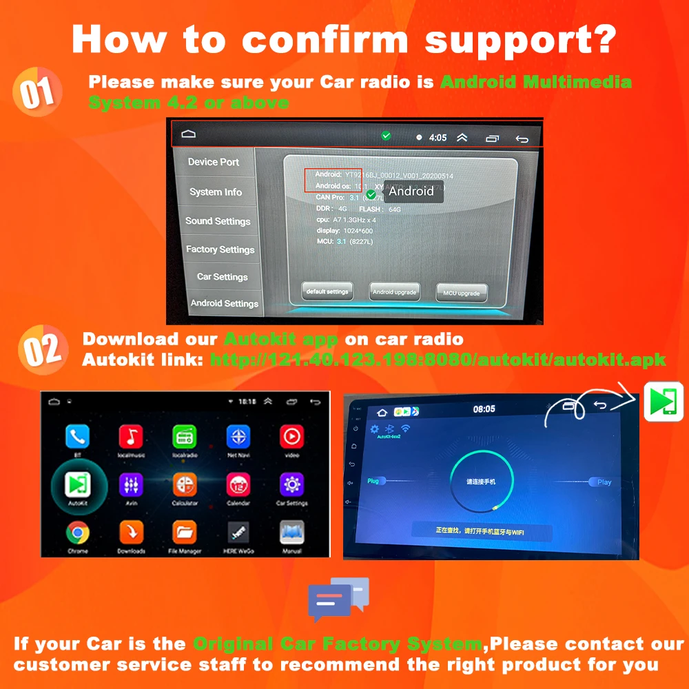 LoadKey & Carlinkit Wired & Wireless CarPlay Wireless Android Auto Dongle for Modify Android Screen Car Ariplay Smart Link IOS15