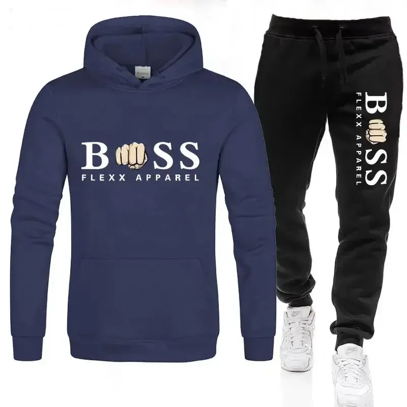 Conjunto de 2 peças de treino masculino, jogging sportswear, hoodies, calças, moletons, moletom, terno, outono, inverno, novo, 2022