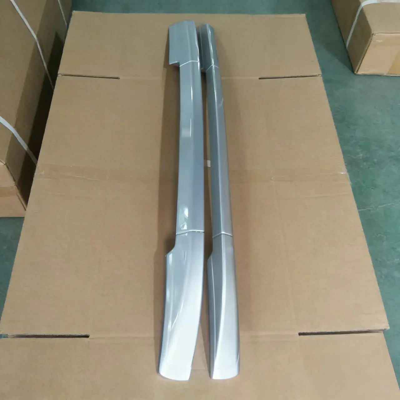 

2017-2023 VIGO Off-Road Roof Rack With Cross Bars-Silver ABS Adhesive-Mounted Car Accessories