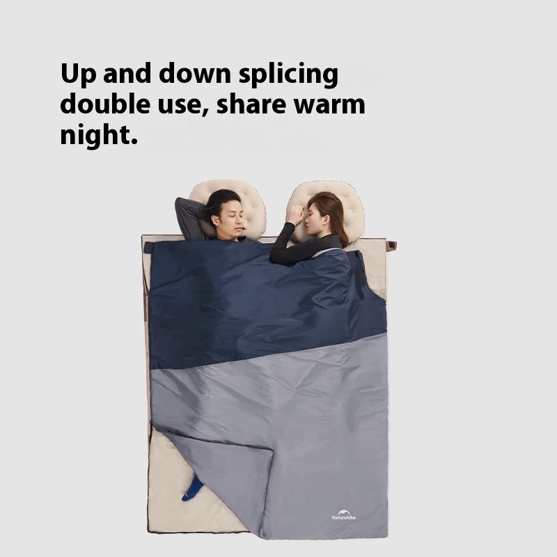 Naturehike ถุงนอน LW180 กลางแจ้ง Ultralight แบบพกพากันน้ําถุงนอนฤดูร้อนซองจดหมายผ้าฝ้ายถุงนอน