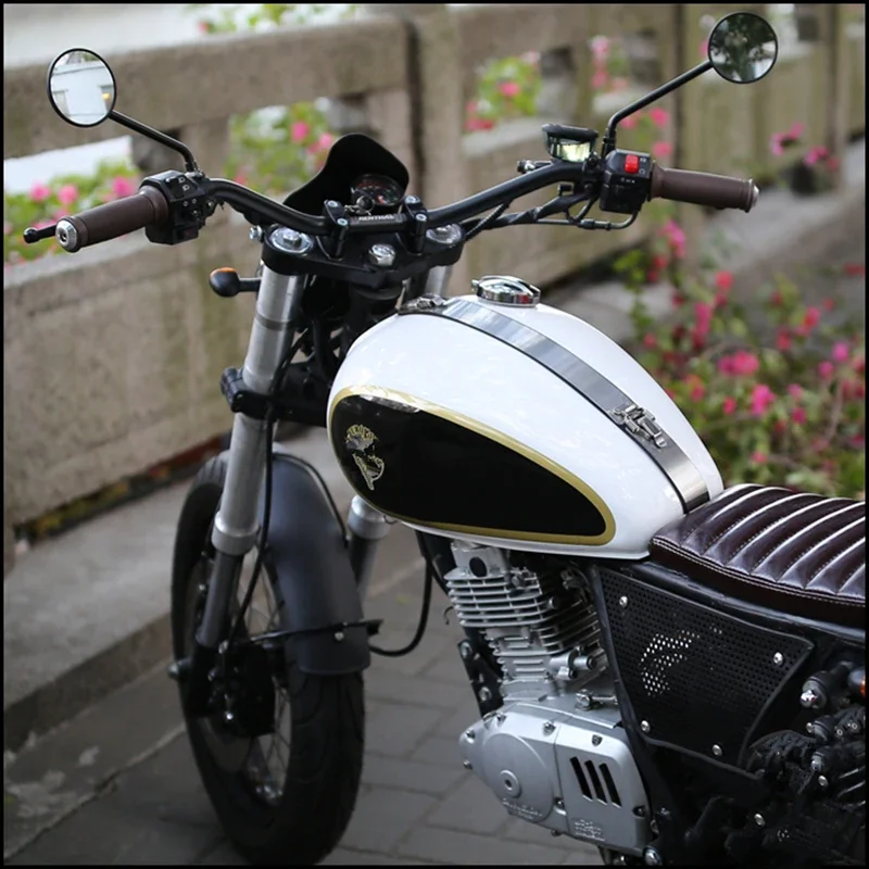 791 Motorcycle handlebar 22mm Aluminum handle Vintage motorcycle accessories Black and silver optional