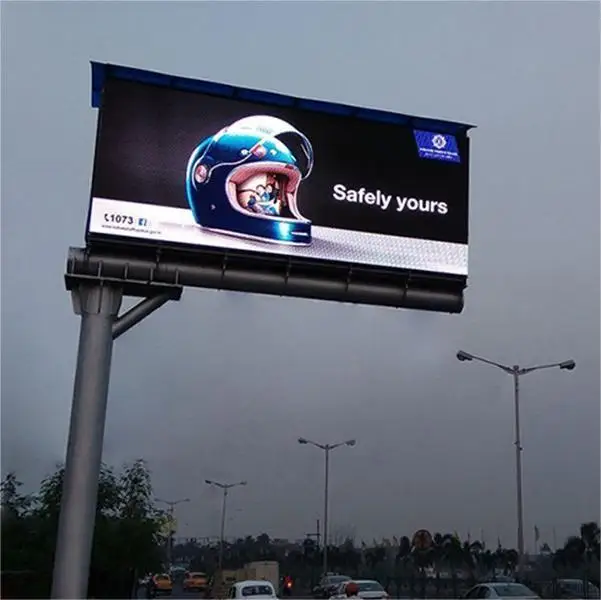 حار بيع P10 في الهواء الطلق 3840HZ مقاوم للماء كامل اللون شاشة عرض LED ثابتة للإعلان #4